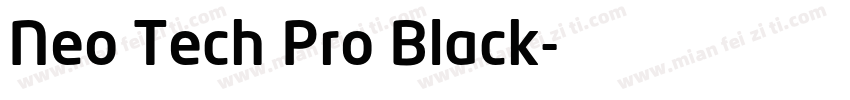 Neo Tech Pro Black字体转换